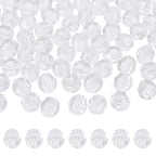 MECCANIXITY 400pcs Czech Faceted Bicone Beads 8mm Glass Spacer Bead Bulk for Jewelry Making & DIY Craft, Transparent - color: Transparent