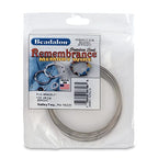 Beadalon Remembrance Stainless Steel Memory Wire, Round, Bracelet, XLarge, Bright, 1 oz, Approx. 52 coils - size: Bracelet, XLarge, style: 1 oz, approx. 52 coils