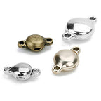 Brass Made Round Magnetic Clasps Stronger Magnetic Closure for Necklace Bracelet and Chain Keep Your Jewelry Secure 10 Sets/lot - size: 11mmx20mm & Matt Rhodium Tone