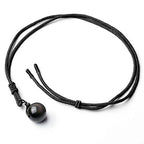 Jovivi Healing Crystals Necklace Natural Tiger Eye Amethyst Lucky Blessing Protection Chakra Beads Stone Pendant for Women Men Adjustable - color: Obsidian Stone + Black Rope