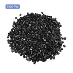 uxcell 1400Pcs Glass Bugle Beads, 1.5x1.5mm Tube Mini Loose Glass Seed Spacer Bead for DIY Earrings Necklaces Bracelets Jewelry Making (Black) - color: Black, size: 1.5x1.5mm