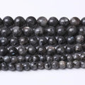 Black Glitter Stone Beads for Jewelry Making DIY Bracelet Necklace Jewelry Making 1 Strand 15.5inch 31PCS 12MM - color: Black Glitter, size: 12MM