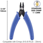 The Beadsmith Micro Crimping Pliers - 5 inches long (127mm) - Use w/ 1-1.5mm crimps & .010-.013" diameter beading wire-Comfortable Handles-Create perfect crimps every time-Tool for Jewelry Making - style: Micro Crimping Plier