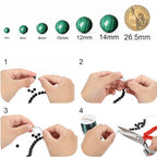 Natural African Bloodstone Stone Beads for Jewelry Making DIY Bracelet Necklace Jewelry Making 1 Strand 15.5inch 35PCS 10MM - color: African Bloodstone Stone, size: 10MM