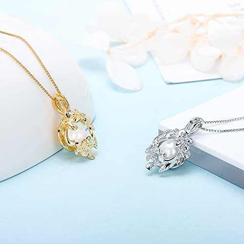 Flower Cage Pendants Crafting Charm for DIY Necklace Bracelet Jewelry Making Sterling Silver/Gold Plated - style: Gold Plated