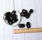 20Pcs 30 x 20mm Oval Wood Beads with 10mm Large Hole Wooden Loose Spacer Beads for Bead Crafts Making, Black - color: 30x20mm, Black#20pcs