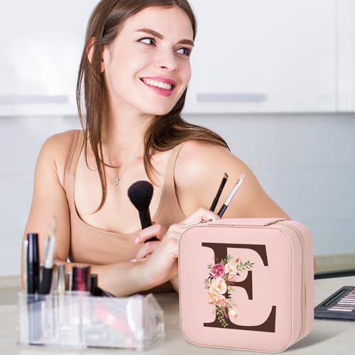 Inngeroo Mothers Day Mom Gifts from Daughter Son, Travel Jewelry Case Box Organizer Personalized Gifts for Mom Wife Women, Gift for Friend Sister Grandma Aunt, pink - style: E