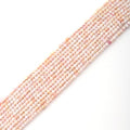 Faceted Natural Pink Shell 2-3mm Cube Square Loose Beads Gemstone Small Loose Beads Healing Crystal Energy Stone for DIY Jewelry Making 15" - color: Pink shell
