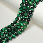 MJDCB Stone Beads 4mm 85pcs Round Green Tiger's Eye Loose Gemstone Bead Charms for Jewelry Making Bracelet Necklace Earring Pendant - color: Green Tiger's Eye, size: 4mm