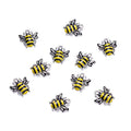 Craftdady Enamel Dangle Charms Pendant Food Animal Flower Cute Charms Colorful Metal Fruit Pendants Hang Ornament for Craft Bracelet Necklace Earring Key Chains Jewelry Making - color: Yellow & Black Bee