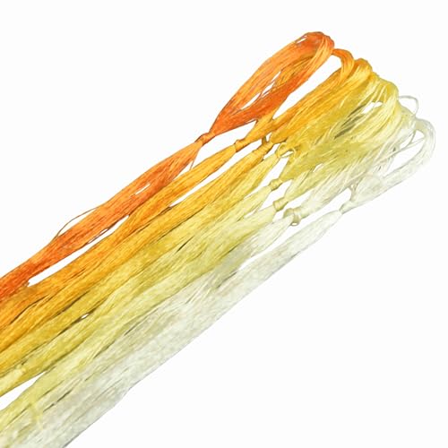 8 Skeins Mulberry Silk Floss Embroidery Thread Floss-Cross Stitch Threads China Silk Woven Jewelry Threads DIY Sewing Kits (04) - color: 04