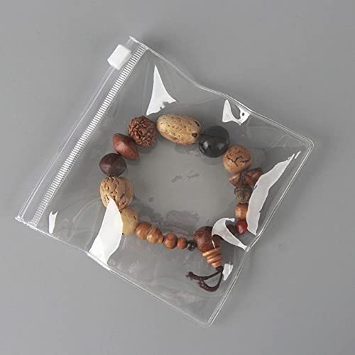 50PCS Clear Jewelry Bag, Self Sealing PVC Packaging Zipper Lock Bag, Jewelry Organizer, Small Items Organizer, Resealable Packaging or Storage(11 * 11cm 4.33 * 4.33 inch) - color: Clear - 4.33"×4.33"