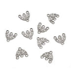 Mega Pet 20pcs Tibetan Silver Hat Chandelier Component Links Charm Pendant Connectors with 3 Holes for Multi Layers Dangle Earring Bracelet Necklace Jewelry Making - color: Antique Silver, Hat