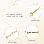 SMYHTGLIF 12 Pcs Gold Stainless Steel Necklace Chain Bulk Craft Chain Necklace Jewelry Findings for Women Men - color: Gold, size: 20 inches