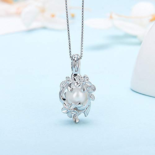 Flower Cage Pendants Crafting Charm for DIY Necklace Bracelet Jewelry Making Sterling Silver/Gold Plated - style: Silver