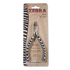 The Beadsmith Side Cutter – Zebra Print Line – 5 inches (127 mm) – Comfortable Handle with Double Leaf Springs – Jewelry Making Tool for Creating Bracelets, Earrings and Necklaces - size: side cutter - 5"