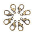 HDSupplies 50 Pieces - Lobster Clasps - Antique Bronze - 21x12mm w/ 2mm Hole - color: Antique Bronze, size: 21x12mm