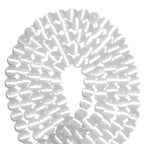 100pcs White Cat Eye Beads 8mm Round Semi Precious Stone Hole Size 1mm DIY Charm Spacer Beading Smooth Gemstone Loose Beads for Jewelry Making Bracelets Necklaces Earrings Crafting - color: White