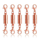 10 Pack Rose Gold Magnetic Lobster Clasp Jewelry Necklace Bracelet