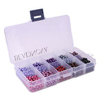 BEADNOVA Satin Pearls Beads for Crafts Tiny Loose Glass Imitation Pearls for Jewelry Making (4mm, 1000pcs, Multi Color) - color: 4mm 1000pcs Mix Lot M04