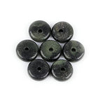 JOE FOREMAN 2x6mm Natural Green Canada Jadeite Jade Semi-Gemstone Heishi Disc Rondelle Spacer Beads for Jewelry Making Full 15" Strand Energy Stone Healing Power - color: Green Canada Jadeite Jade