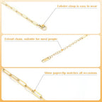 Comkrivy 128 Pcs Charm Bracelet Necklace Kit, 18K Gold & Silver Plated Chains, Adjustable Charm Bracelet Chain Necklace Set for DIY Jewelry Making, Includes 100 Pcs Open Jump Rings