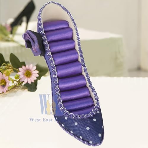 2 PCS Set Jewlery Display Shoe Ring Holder - Mannequin Necklace Display Bracelet Orgaziner (Purple) - color: Purple