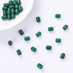 Natural Malachite Cylinder Tube Beads 10x14mm 38cm/str Loose Semi Gemstone Stone Beads for Making Bracelets Necklace - color: Malachite