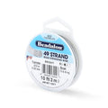 Beadalon 49 Strand Stainless Steel Bead Stringing Wire, .013 in / 0.33 mm, Bright, 10 ft / 3.1 m - color: Bright, style: .013 in / 0.33 mm, 10 ft / 3.1 m