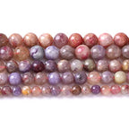 60pcs 6mm 5A Natural Pink Tourmaline Stone Beads Round Loose Spacer Healing Energy Beads for Jewelry Making DIY Bracelets Necklaces 15" (6mm, Pink Tourmaline) - color: Pink Tourmaline, size: 6mm