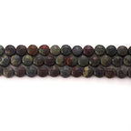 6mm Faceted Natural Dragon Bloodstone Stone Beads Coin Disc Gemstone Spacer Beads for Jewelry Making DIY Bracelet Necklace - color: Dragon Bloodstone