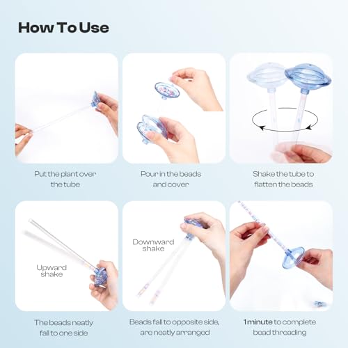 Caydo 2 Pack Bead Funnel for Clay Beads Bracelet Making, Bead Spinner Maker Kit with Graduated Scale for Polymer Clay Beads with Transparent Tube, Clip and Beading Needle, Adults DIY Craft Supplies - size: 2 Pack