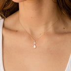 Pearl Necklace for Women- 14K Gold-plated/White Gold-plated Dainty Pearl Necklace for Women - color: Gold CZ pearl 327