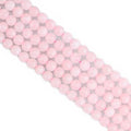 Natural Rose Quartz Beads 6mm Round Stone Beads for DIY Bracelets Necklace Earrings Making 60pcs - color: Rose Quartz, size: 6mm