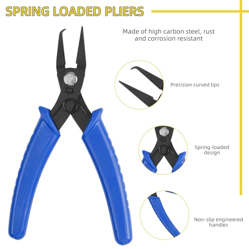 Jump Ring Opener-Finger-Tools with Split Rings Pliers, Jump Rings Pliers & Jumps Ring Tool for Jewelry Plier Tool, Stainless Steel Jewelries Tools for Jewelry Making Circle