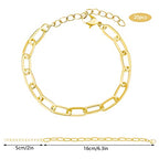 tiggell 20pcs Chain Bracelets Kit Alloy Link with Lobster Clasps for Christmas DIY Women Jewelry Findings Bracelet Making (Gold) - color: Gold