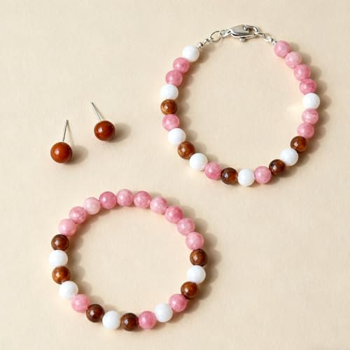 About 35pcs 10mm Natural Stone Beads Fire Cherry Quartz Beads Crystal Gemstone for Jewelry Making, DIY Bracelet Necklace - color: Fire Cherry Quartz, size: 10mm