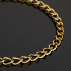 UMAOKANG 6.6 Feet Gold Plated Chain for Jewelry Making Stainless Steel Twist Cable Jewelry Chain Roll with Jewelry Supplies Findings - color: Cable (Gold)