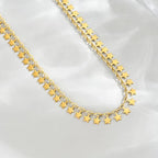 Gold Chain Necklace for Women 18K Gold Plated Dainty Star Cross Heart Cuabn Choker Chains Stainless Steel Trendy Jewelry Christmas Gifts - color: Tiny Star