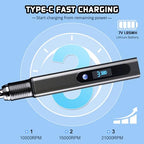 Cordless Engraving Pen Kit with Carrying Case, Rechargeable Electric Engraver Tool with 43 Accessories, 3-Speed Portable DIY Rotary Tool for Jewelry, Metal, Glass, Stone, Wood, Plastic, DIY Gift - size: 43pc