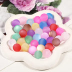 25pcs Resin Transparent Frosted Beads 16mm Cat Eye Circular Rubber Bead Spacer Bead DIY Making Friendship Bracelet Phone Chain Keychain Pen Beads Accessories (Light Mixed Color) - color: Light Mixed color