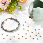 PH PandaHall 300pcs 6mm Flower Spacer Beads, Antique Bronze Alloy Daisy Spacers Snowflake Loose Beads Floral Metal Jewelry Spacers for DIY Bracelet Necklace Earring Jewelry Making Supplies - color: Antique Bronze