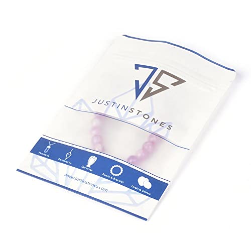 Natural Kunzite 6mm Gemstone Round Loose Beads Strand for DIY Bracelet Necklace Jewelry Making Bead - color: Kunzite, size: 6mm