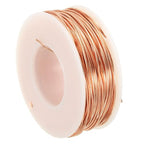 PATIKIL 98.42 Feet Solid Bare Copper Wire,20 Gauge 99.9% Pure Copper Wire 0.8mm Soft Beading Wire Metal Plant Stem Ties for Jewelry Craft (30m) - size: 0.8mm x 98.42ft