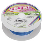 Soft Flex Econoflex Hobby Beading Wire - Flexible Stainless Steel Wire for Crafting - 7 Strand 0.19 30 Ft - style: Steel Blue