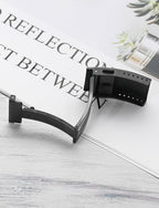 watchdives Watch Buckle 18mm/20mm/22mm Fold Safety Milled Clasp Replacement Stainless Steel Watchband Clasp (Black, 16mm) - color: Black, size: 16mm