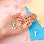 Cheriswelry Cup Cake Resin Pendants Lovely Food Sweet Dessert Dangle Charms Links Hanging Ornament with Metal Loop Fruit Pendants for Key Chains Bracelet Necklace Jewelry Making - color: Mixed Color-Lillipop