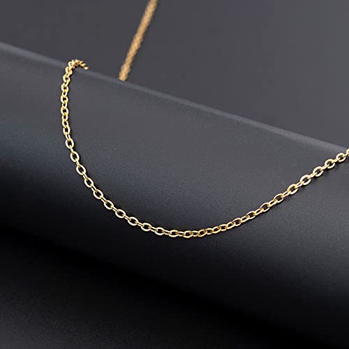 30 Pack Necklace Chains Gold Plated Necklace Bulk Link Cable Chain with Lobster Clasps for Jewelry Making Supplies(18Inch, 2mm) - color: Gold