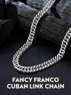 Bandmax Cuban Link Necklace for Men, Stainless Steel Chain, 5/7/10/13.5mm - color: c. 10mm Stainless, size: 18 inch