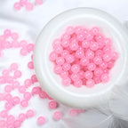 Jabrand 145pcs Glass Beads, 8mm Glass Beads for Barcelet and Jewelry Making DIY Crafts (Pink) - color: Pink